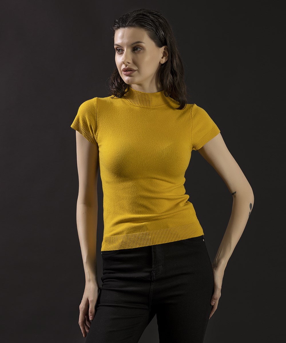 Mustard Short Sleeve Top Style Id: 2327026